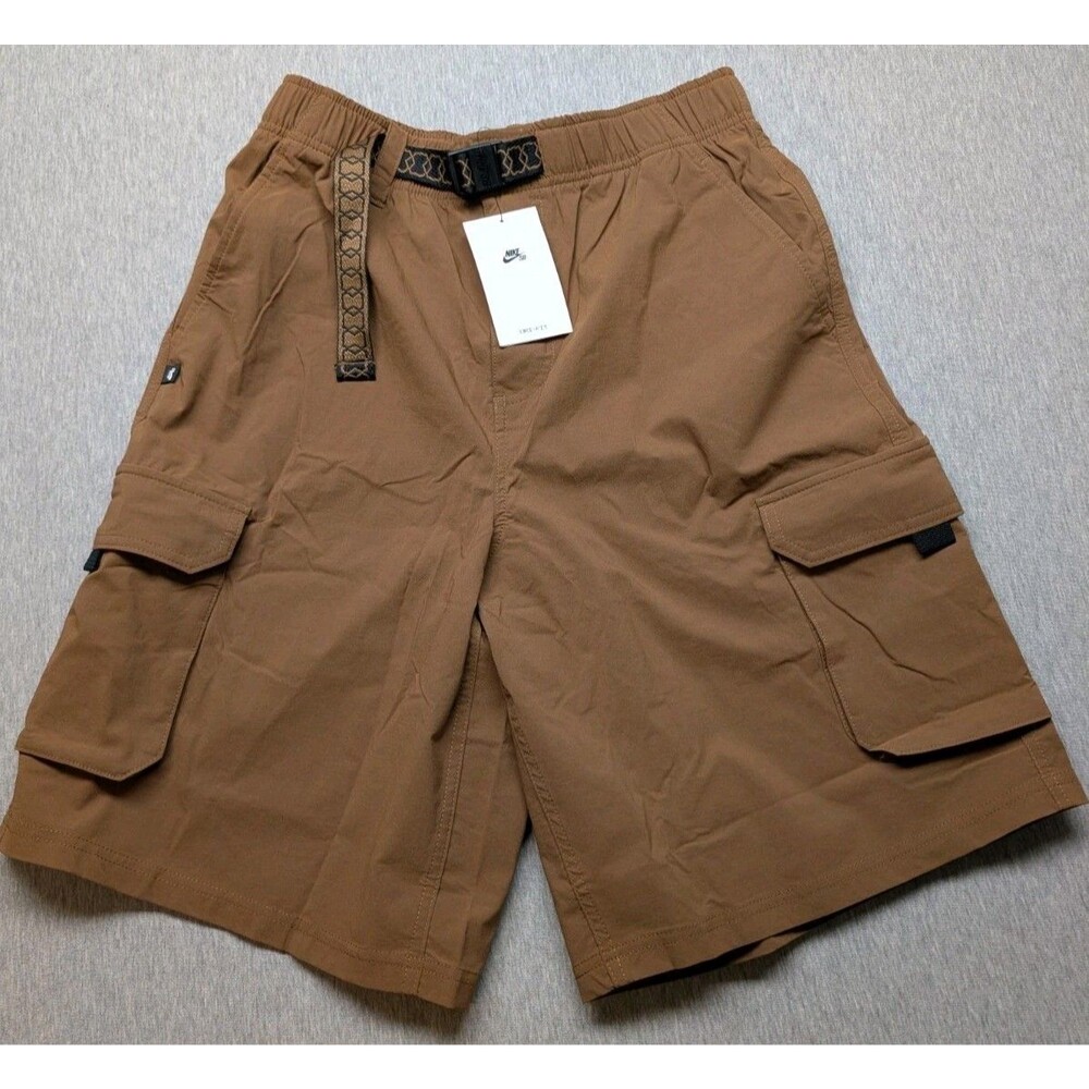 Nike SB Dri-FIT Kearny Cargo Skate Shorts Mosswood Brown HJ2908-235 Mens S NWT